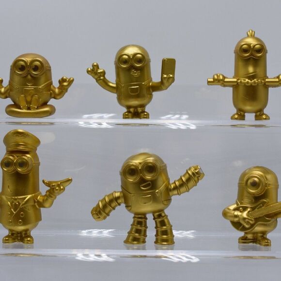 McDonald's Happy Meal Lot of 6 Mini Golden Minions - Picture 1 of 7